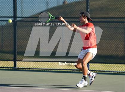 Thumbnail 3 in The Woodlands vs Memorial (UIL 6A Team Tennis Semifinal) photogallery.