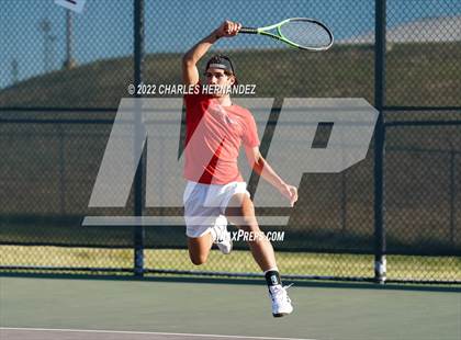 Thumbnail 3 in The Woodlands vs Memorial (UIL 6A Team Tennis Semifinal) photogallery.