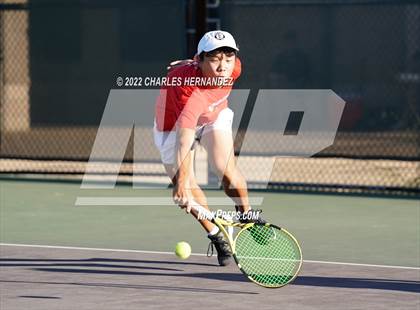 Thumbnail 2 in The Woodlands vs Memorial (UIL 6A Team Tennis Semifinal) photogallery.