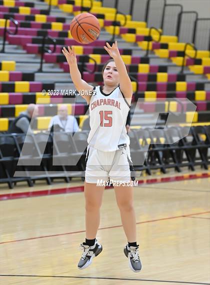 Thumbnail 1 in Chaparral vs. Salpointe Catholic (Hoophall West Invitational)  photogallery.