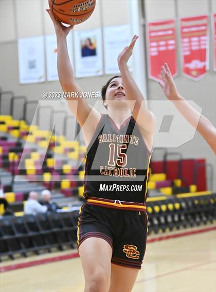 Thumbnail 3 in Chaparral vs. Salpointe Catholic (Hoophall West Invitational)  photogallery.