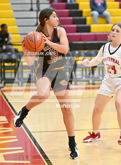 Thumbnail 3 in Chaparral vs. Salpointe Catholic (Hoophall West Invitational)  photogallery.
