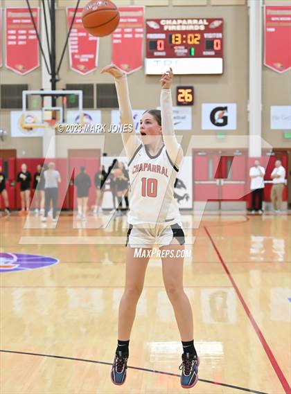 Thumbnail 2 in Chaparral vs. Salpointe Catholic (Hoophall West Invitational)  photogallery.