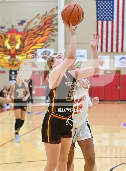 Thumbnail 1 in Chaparral vs. Salpointe Catholic (Hoophall West Invitational)  photogallery.