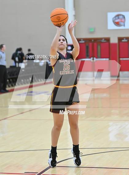 Thumbnail 1 in Chaparral vs. Salpointe Catholic (Hoophall West Invitational)  photogallery.