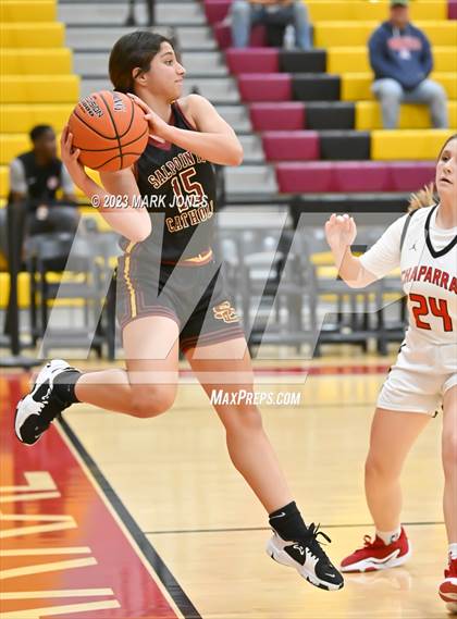 Thumbnail 1 in Chaparral vs. Salpointe Catholic (Hoophall West Invitational)  photogallery.