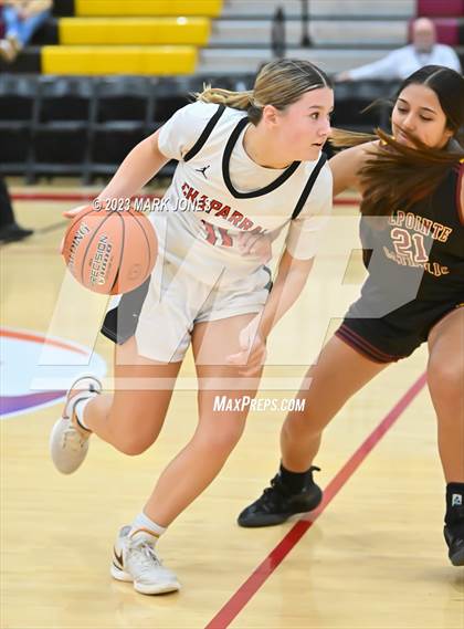 Thumbnail 3 in Chaparral vs. Salpointe Catholic (Hoophall West Invitational)  photogallery.
