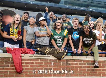 Thumbnail 1 in Harrison vs East Kentwood (Battle at the Big House) photogallery.