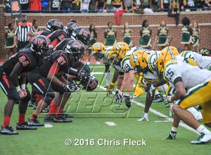 Thumbnail 1 in Harrison vs East Kentwood (Battle at the Big House) photogallery.