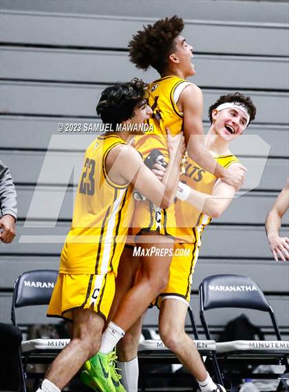 Thumbnail 1 in Crespi @ Maranatha (21st Annual Rose City Roundball Classic. Semi Final) photogallery.
