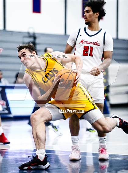 Thumbnail 3 in Crespi @ Maranatha (21st Annual Rose City Roundball Classic. Semi Final) photogallery.