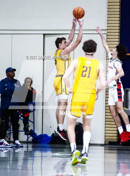 Thumbnail 1 in Crespi @ Maranatha (21st Annual Rose City Roundball Classic. Semi Final) photogallery.