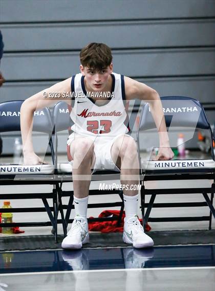 Thumbnail 1 in Crespi @ Maranatha (21st Annual Rose City Roundball Classic. Semi Final) photogallery.
