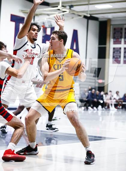 Thumbnail 1 in Crespi @ Maranatha (21st Annual Rose City Roundball Classic. Semi Final) photogallery.