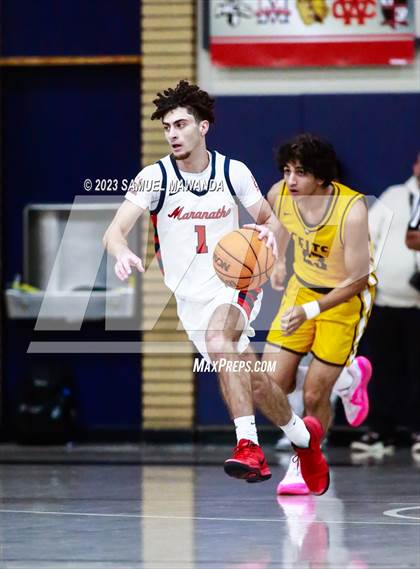 Thumbnail 2 in Crespi @ Maranatha (21st Annual Rose City Roundball Classic. Semi Final) photogallery.