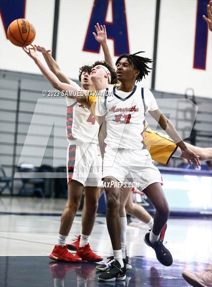 Thumbnail 1 in Crespi @ Maranatha (21st Annual Rose City Roundball Classic. Semi Final) photogallery.