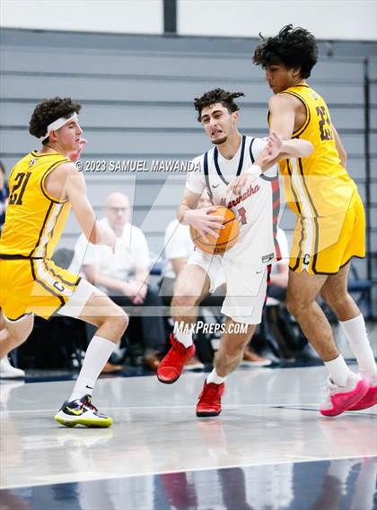 Thumbnail 2 in Crespi @ Maranatha (21st Annual Rose City Roundball Classic. Semi Final) photogallery.