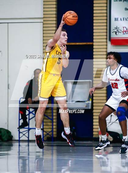 Thumbnail 1 in Crespi @ Maranatha (21st Annual Rose City Roundball Classic. Semi Final) photogallery.