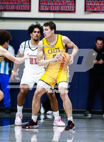 Thumbnail 2 in Crespi @ Maranatha (21st Annual Rose City Roundball Classic. Semi Final) photogallery.