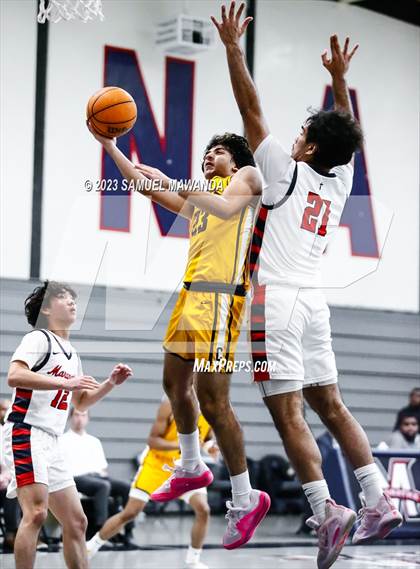 Thumbnail 3 in Crespi @ Maranatha (21st Annual Rose City Roundball Classic. Semi Final) photogallery.