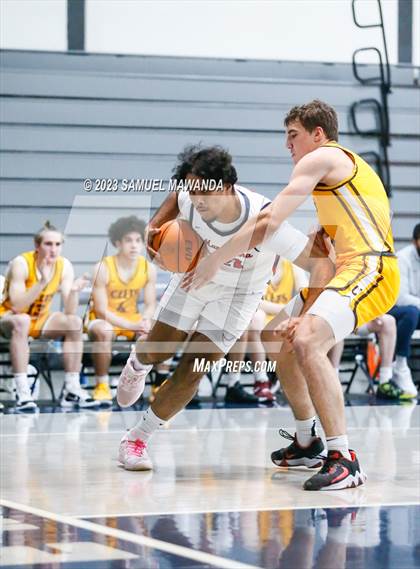 Thumbnail 1 in Crespi @ Maranatha (21st Annual Rose City Roundball Classic. Semi Final) photogallery.