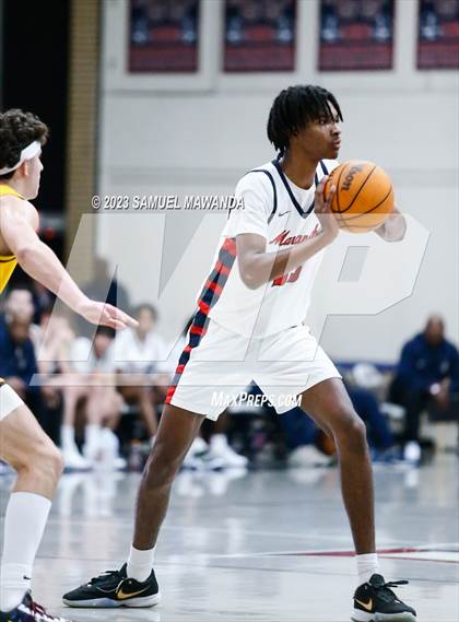 Thumbnail 1 in Crespi @ Maranatha (21st Annual Rose City Roundball Classic. Semi Final) photogallery.
