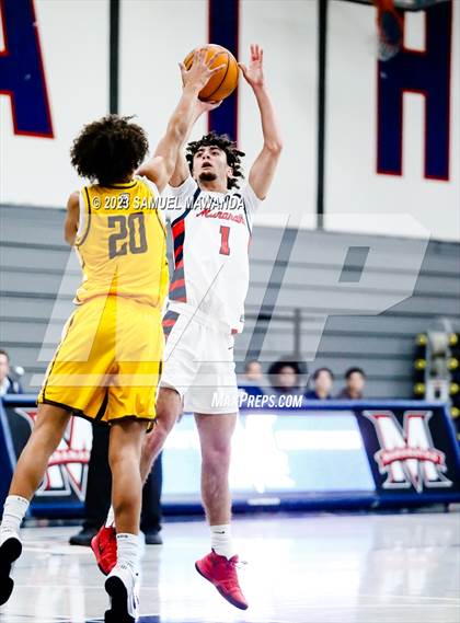 Thumbnail 1 in Crespi @ Maranatha (21st Annual Rose City Roundball Classic. Semi Final) photogallery.