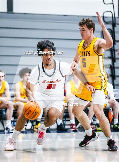 Thumbnail 1 in Crespi @ Maranatha (21st Annual Rose City Roundball Classic. Semi Final) photogallery.