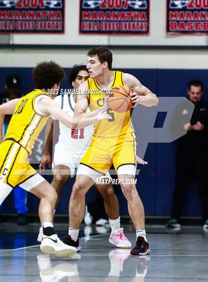 Thumbnail 3 in Crespi @ Maranatha (21st Annual Rose City Roundball Classic. Semi Final) photogallery.