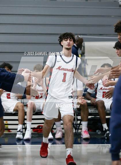 Thumbnail 1 in Crespi @ Maranatha (21st Annual Rose City Roundball Classic. Semi Final) photogallery.