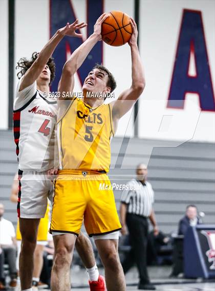 Thumbnail 1 in Crespi @ Maranatha (21st Annual Rose City Roundball Classic. Semi Final) photogallery.