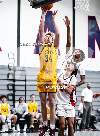 Thumbnail 1 in Crespi @ Maranatha (21st Annual Rose City Roundball Classic. Semi Final) photogallery.