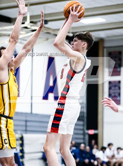 Thumbnail 1 in Crespi @ Maranatha (21st Annual Rose City Roundball Classic. Semi Final) photogallery.