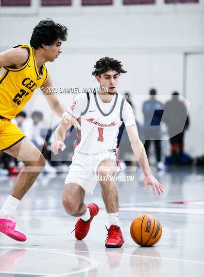 Thumbnail 1 in Crespi @ Maranatha (21st Annual Rose City Roundball Classic. Semi Final) photogallery.