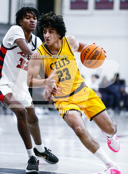 Thumbnail 3 in Crespi @ Maranatha (21st Annual Rose City Roundball Classic. Semi Final) photogallery.