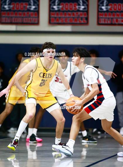 Thumbnail 3 in Crespi @ Maranatha (21st Annual Rose City Roundball Classic. Semi Final) photogallery.
