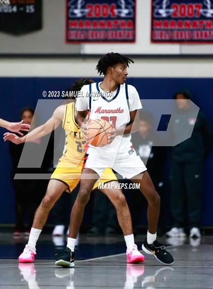 Thumbnail 2 in Crespi @ Maranatha (21st Annual Rose City Roundball Classic. Semi Final) photogallery.