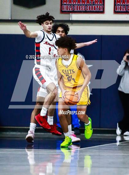 Thumbnail 1 in Crespi @ Maranatha (21st Annual Rose City Roundball Classic. Semi Final) photogallery.