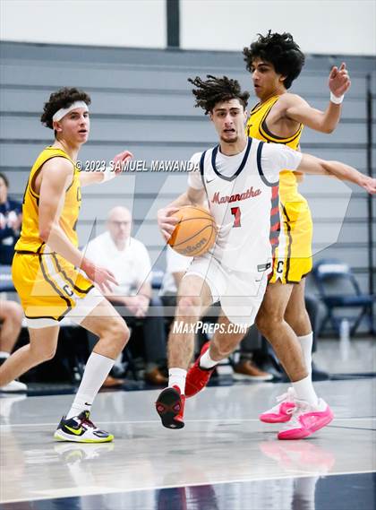 Thumbnail 3 in Crespi @ Maranatha (21st Annual Rose City Roundball Classic. Semi Final) photogallery.