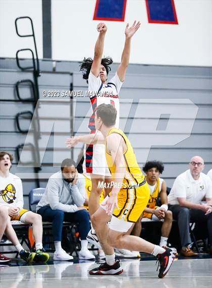 Thumbnail 1 in Crespi @ Maranatha (21st Annual Rose City Roundball Classic. Semi Final) photogallery.