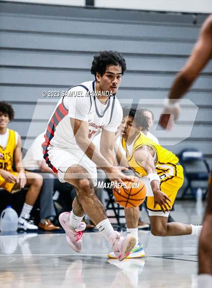 Thumbnail 3 in Crespi @ Maranatha (21st Annual Rose City Roundball Classic. Semi Final) photogallery.