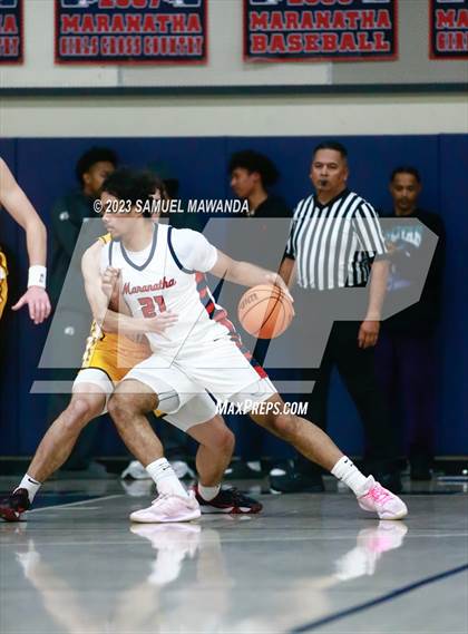 Thumbnail 2 in Crespi @ Maranatha (21st Annual Rose City Roundball Classic. Semi Final) photogallery.