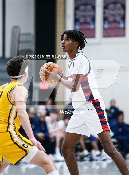 Thumbnail 1 in Crespi @ Maranatha (21st Annual Rose City Roundball Classic. Semi Final) photogallery.