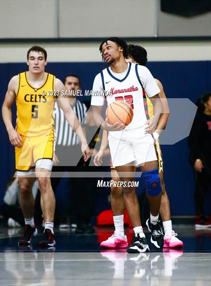Thumbnail 1 in Crespi @ Maranatha (21st Annual Rose City Roundball Classic. Semi Final) photogallery.