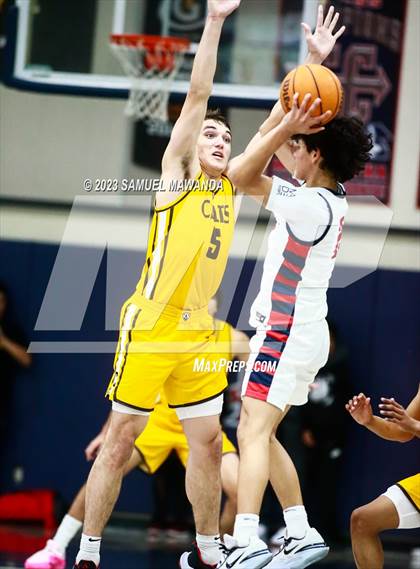 Thumbnail 1 in Crespi @ Maranatha (21st Annual Rose City Roundball Classic. Semi Final) photogallery.