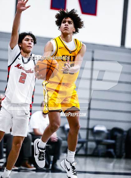 Thumbnail 3 in Crespi @ Maranatha (21st Annual Rose City Roundball Classic. Semi Final) photogallery.