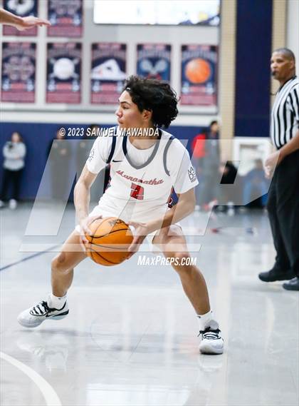 Thumbnail 2 in Crespi @ Maranatha (21st Annual Rose City Roundball Classic. Semi Final) photogallery.