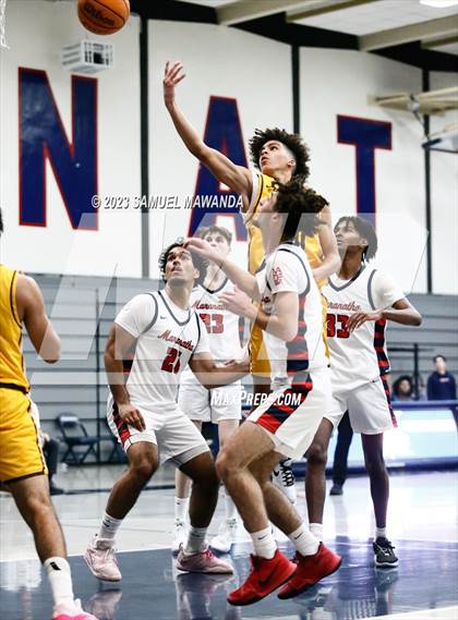 Thumbnail 3 in Crespi @ Maranatha (21st Annual Rose City Roundball Classic. Semi Final) photogallery.