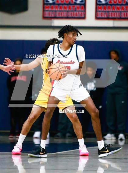 Thumbnail 1 in Crespi @ Maranatha (21st Annual Rose City Roundball Classic. Semi Final) photogallery.