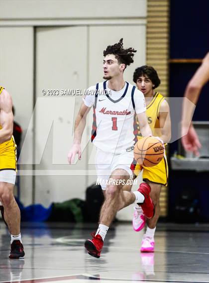 Thumbnail 3 in Crespi @ Maranatha (21st Annual Rose City Roundball Classic. Semi Final) photogallery.